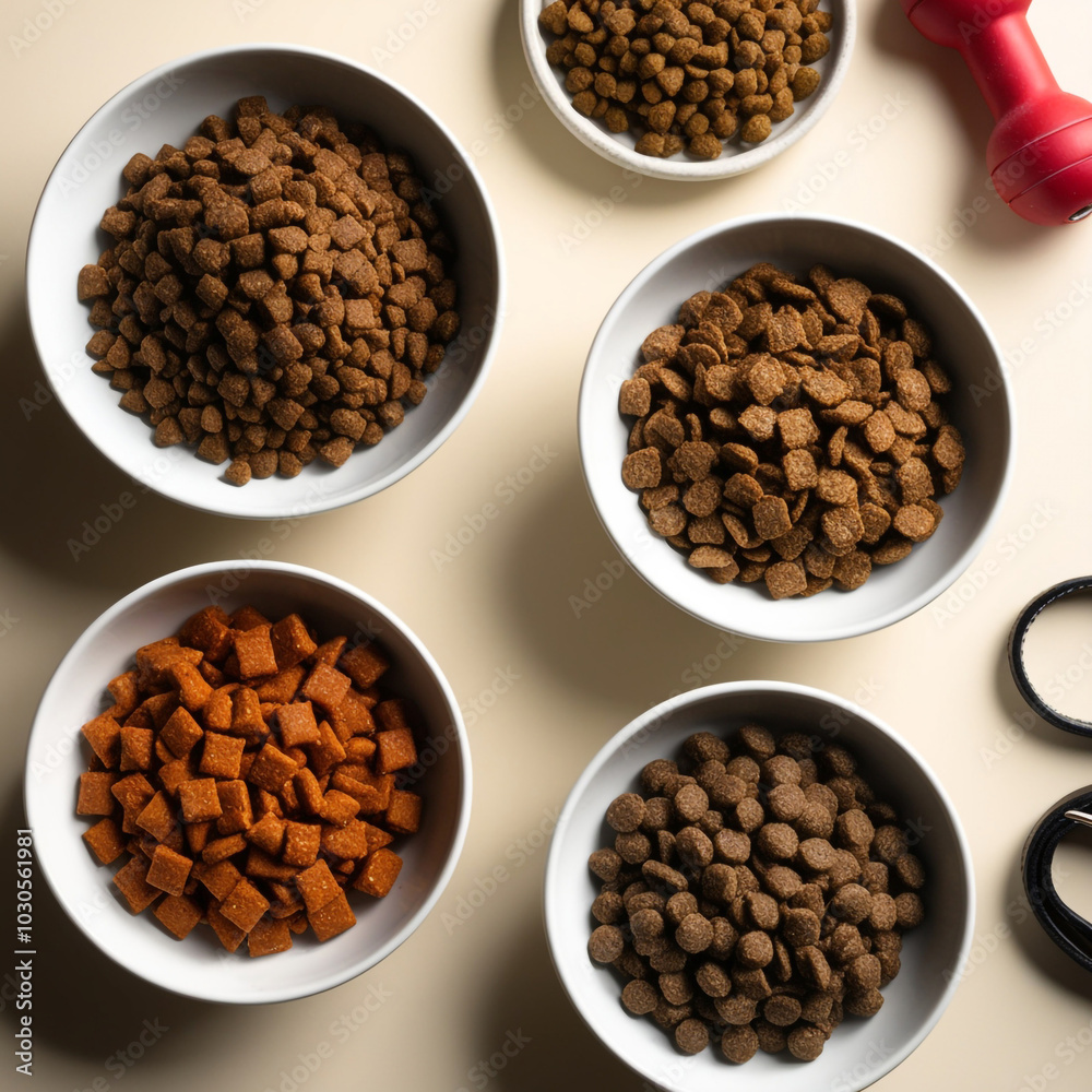 Photography of Dry Pet Food Set bowl Cat Diet Puppy Food Brown Pieces Dog Meal with the word petrified on it Photography of Dry Pet Food Set bowl Cat Diet Puppy Food Brown Pieces Dog Meal with the word petrified on it