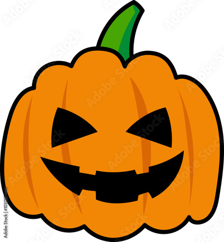 pumpkin head halloween illustration