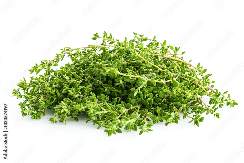 Fresh Thyme Herb isolated on white background Fresh Thyme Herb isolated on white background