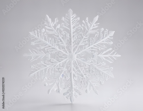 there is a snowflake that is shaped like a tree.