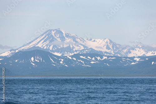 Wallpaper Mural Russia Kuril Islands view from the sea on a sunny summer day Torontodigital.ca