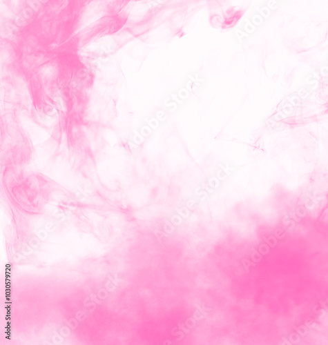 Elegant Pink Smoke Effect on Clear Background, Smoke on transparent background