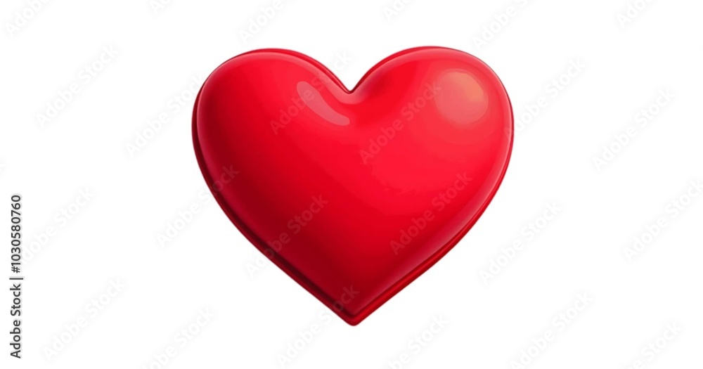 red heart isolated on white red heart isolated on white