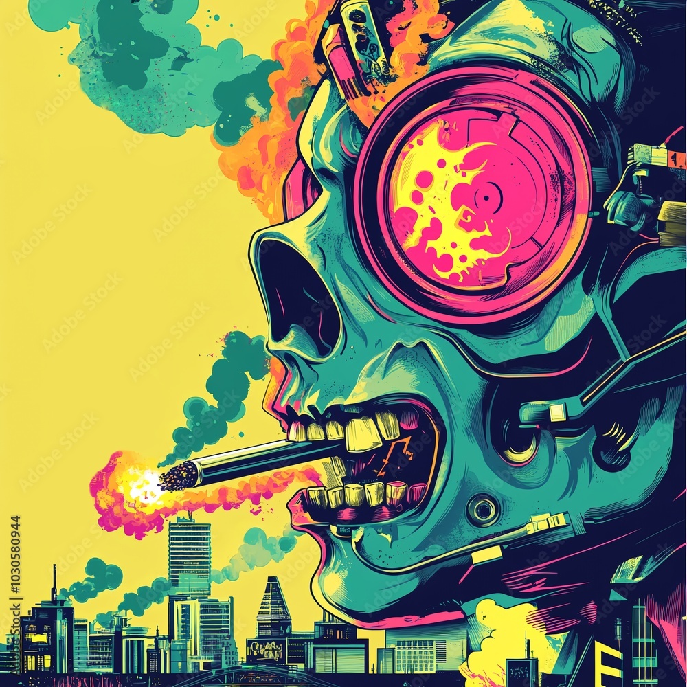 Grunge poster in retro style. Mysticism, fantasy, surrealism. Ideal for many projects: covers, postcards, posters, etc. AI generated Grunge poster in retro style. Mysticism, fantasy, surrealism. Ideal for many projects: covers, postcards, posters, etc. AI generated