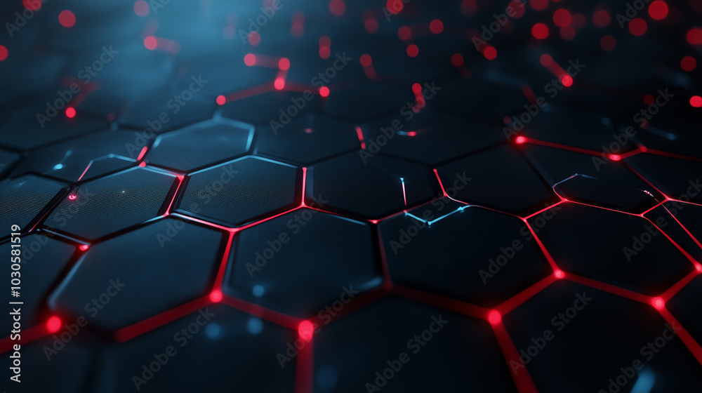 A dynamic hexagonal carbon fiber surface with deep, textured elements, punctuated by red glowing lines that illuminate the grid-like pattern, offering a futuristic and sleek look. A dynamic hexagonal carbon fiber surface with deep, textured elements, punctuated by red glowing lines that illuminate the grid-like pattern, offering a futuristic and sleek look.