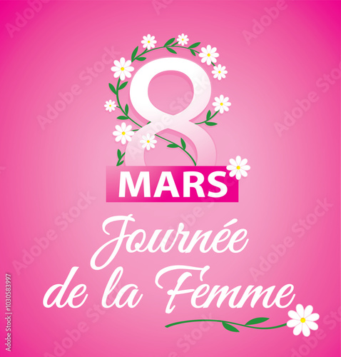 Obraz na płótnie Journée de la femme, 8 mars w salonie