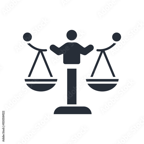 Ethics icon. vector.Editable stroke.linear style sign for use web design,logo.Symbol illustration.