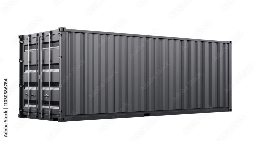 Shipping container, white isolate background. PNG Shipping container, white isolate background. PNG