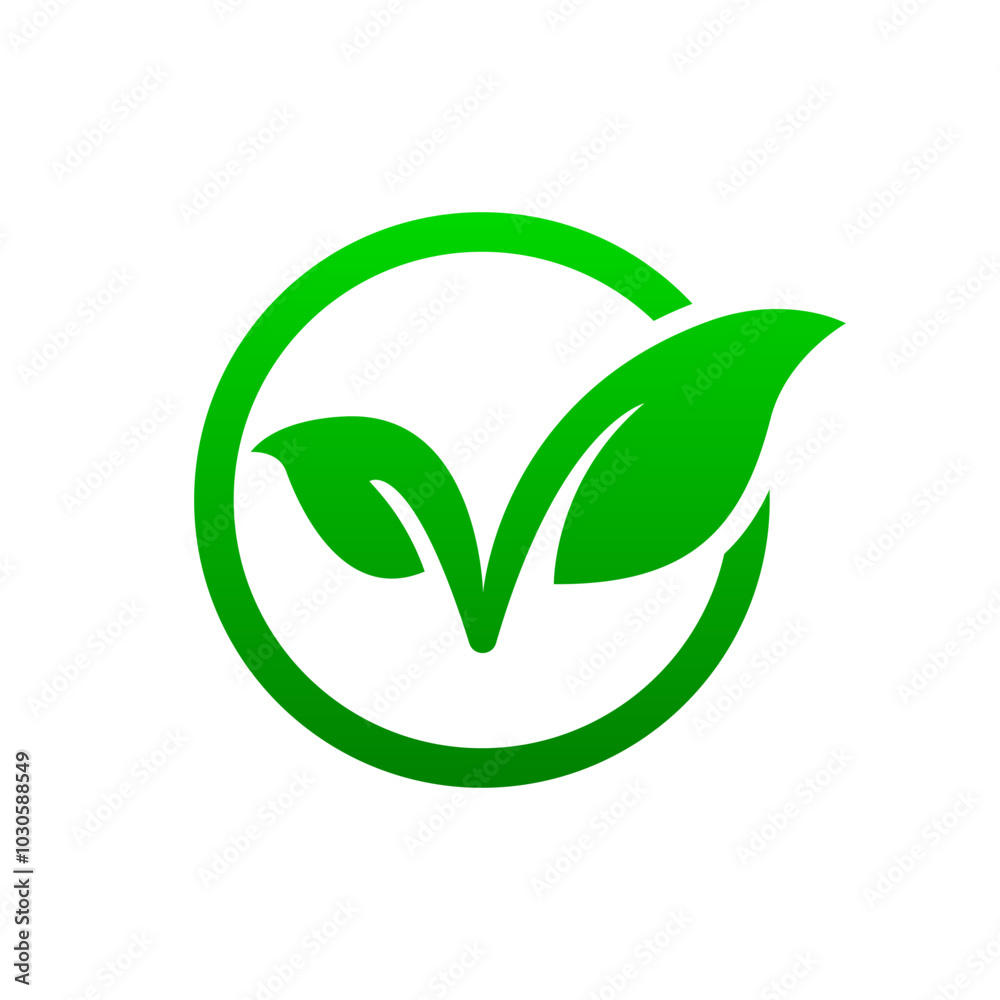 ECO Friendly logo. Plant growing. Natural grown, green, eco friendly. Recycling concept. Vector illustration. ECO Friendly logo. Plant growing. Natural grown, green, eco friendly. Recycling concept. Vector illustration.