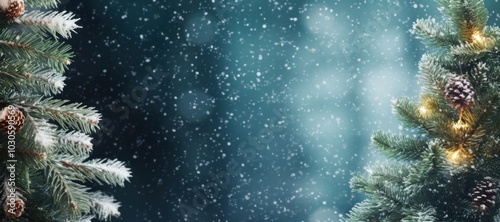 Banner christmas tree backgrounds. photo