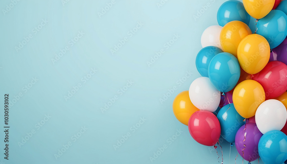 Colorful Floating Balloons Colorful Floating Balloons
