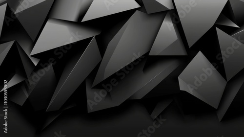 Abstract Black Triangle Background Design