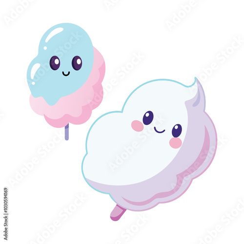 Ghost-Shaped Cotton Candy Sweet Spooks for Halloween