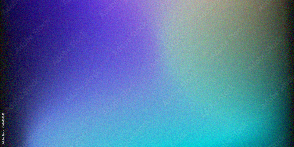Fototapeta premium black purple and light sea blue wave white noisy, grainy texture and a blurred background. Digital grainy gradient with a colorful soft noise effect. Abstract grainy gradient texture background. 