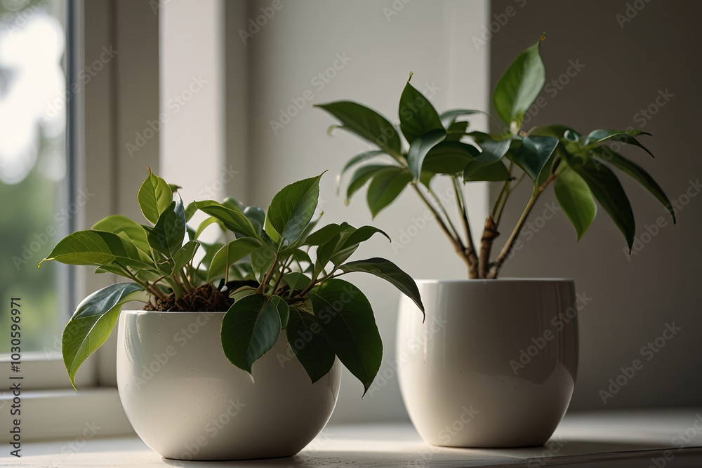 Serenity in Simplicity A Minimalist Green Plant and Apple Arrangement Serenity in Simplicity A Minimalist Green Plant and Apple Arrangement