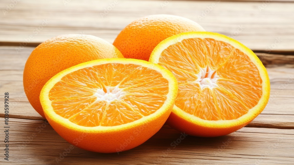 Fototapeta premium Close Up Of Fresh Oranges
