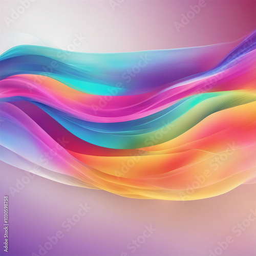 abstract background colorful flowing gradient waves