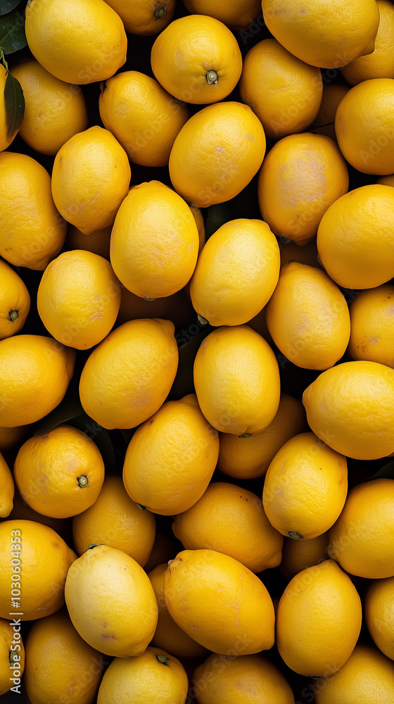 Bright yellow fresh lemons background for summer and citrus themes Bright yellow fresh lemons background for summer and citrus themes