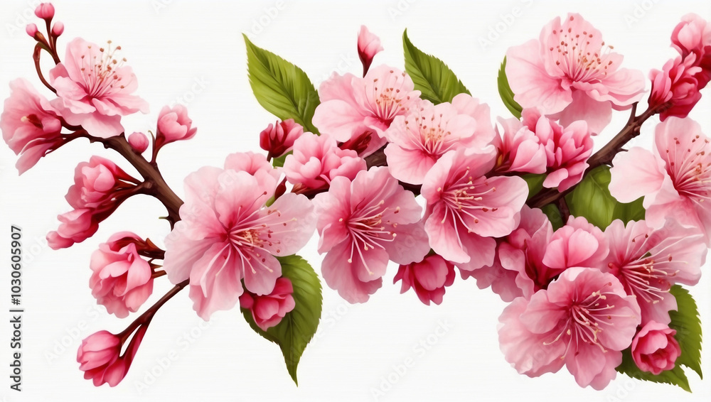 Fototapeta premium Cherry Blossom Flower Variation