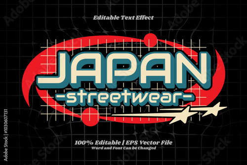 Japan Street wear text Effect Editable