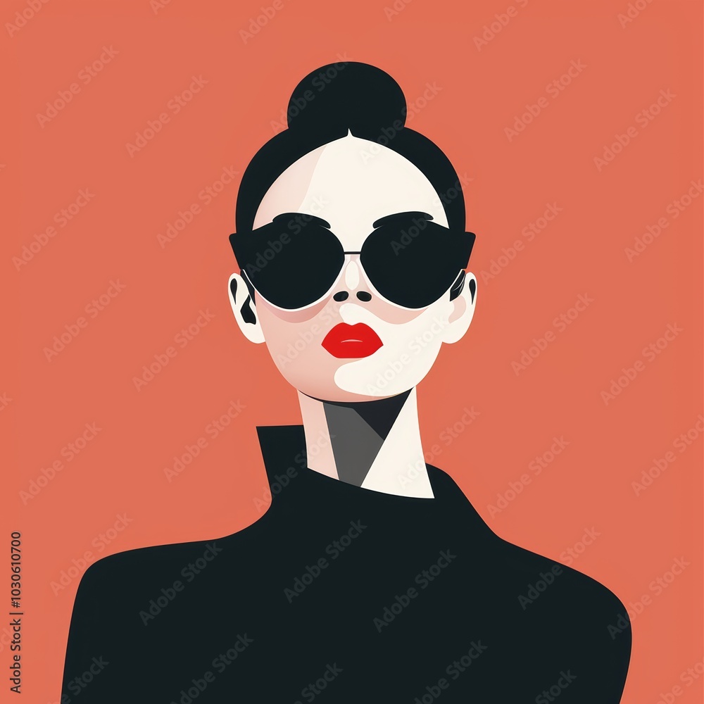 Stylish Woman in Sunglasses Exuding Confidence Generative AI Stylish Woman in Sunglasses Exuding Confidence Generative AI