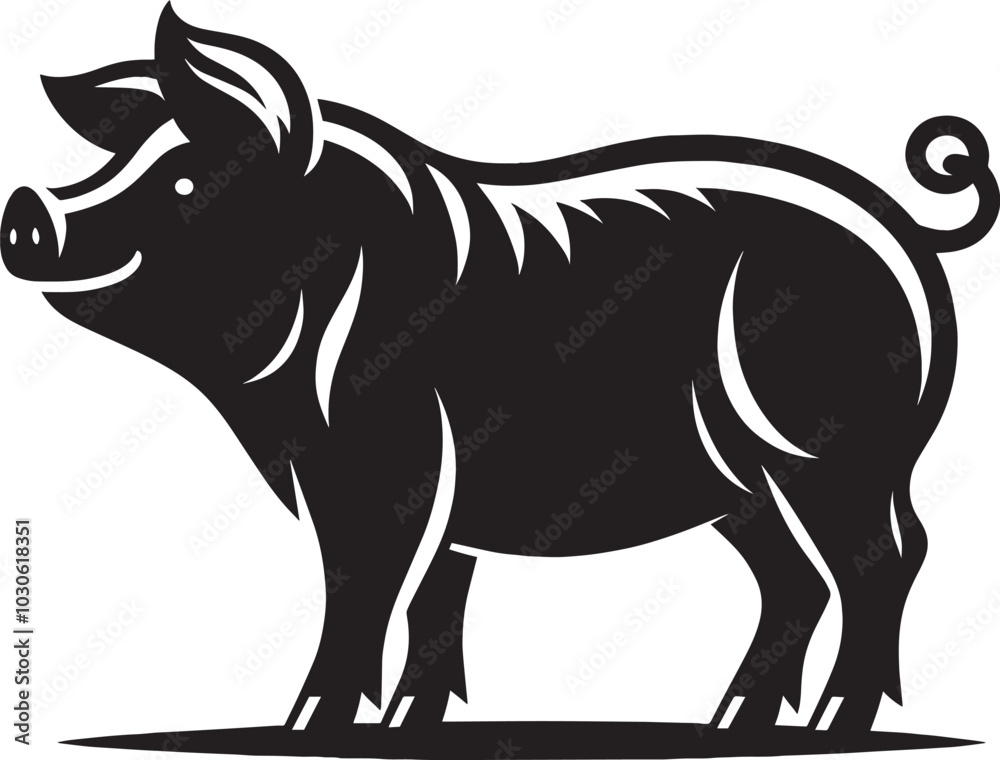 Pig Silhouette isolated on white background Minimalist pig vector shape icon

pig silhouette, silhouette, pig, pig illustrator, pig head, wildlife, animal, front facing, african, walking, wild, wild a