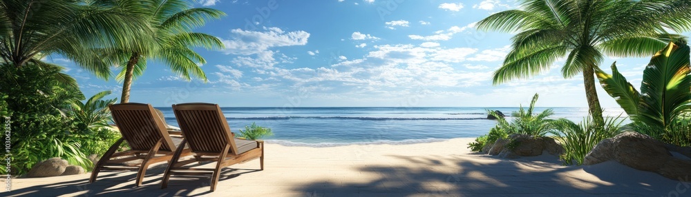 Escape to Paradise Relax on Pristine Beaches with Lush Palm Trees and Crystal Clear Waters, Tropical Vacation Dreams Come True Escape to Paradise Relax on Pristine Beaches with Lush Palm Trees and Crystal Clear Waters, Tropical Vacation Dreams Come True