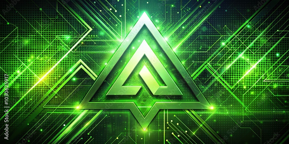 This modern logo uses the letter R, a triangle, and an arrow, encapsulating the essence of digital branding and innovation within the green technology sector. This modern logo uses the letter R, a triangle, and an arrow, encapsulating the essence of digital branding and innovation within the green technology sector.