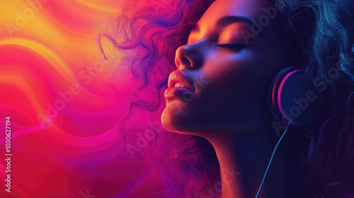 Woman Listening To Music