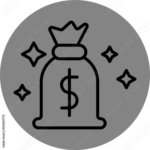 Money Bag icon Design