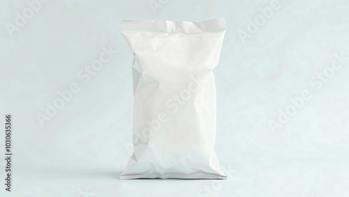 White Chips Packet, Snack Packaging Mockup, Food Bag Mockup, Chips Packaging Design