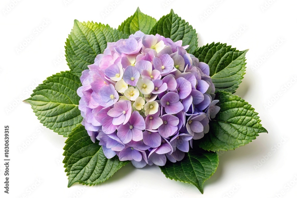 Hydrangea flowers isolated on white background for easy clipping Hydrangea flowers isolated on white background for easy clipping
