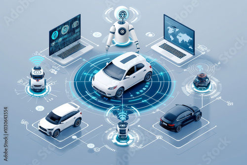 New energy vehicle development and robots