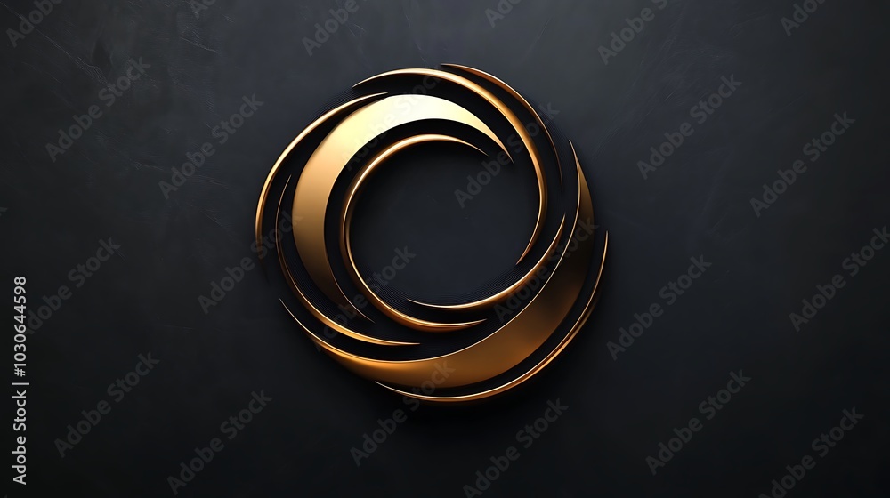 Modern logo template design displaying realistic elements with high resolution