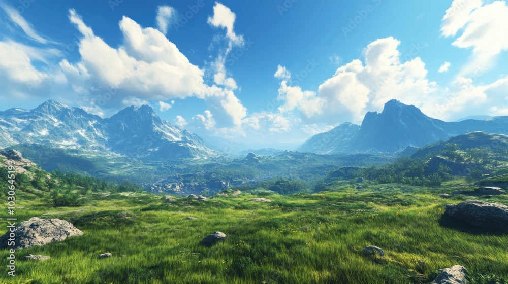 Mountainous Landscape Mountainous Landscape