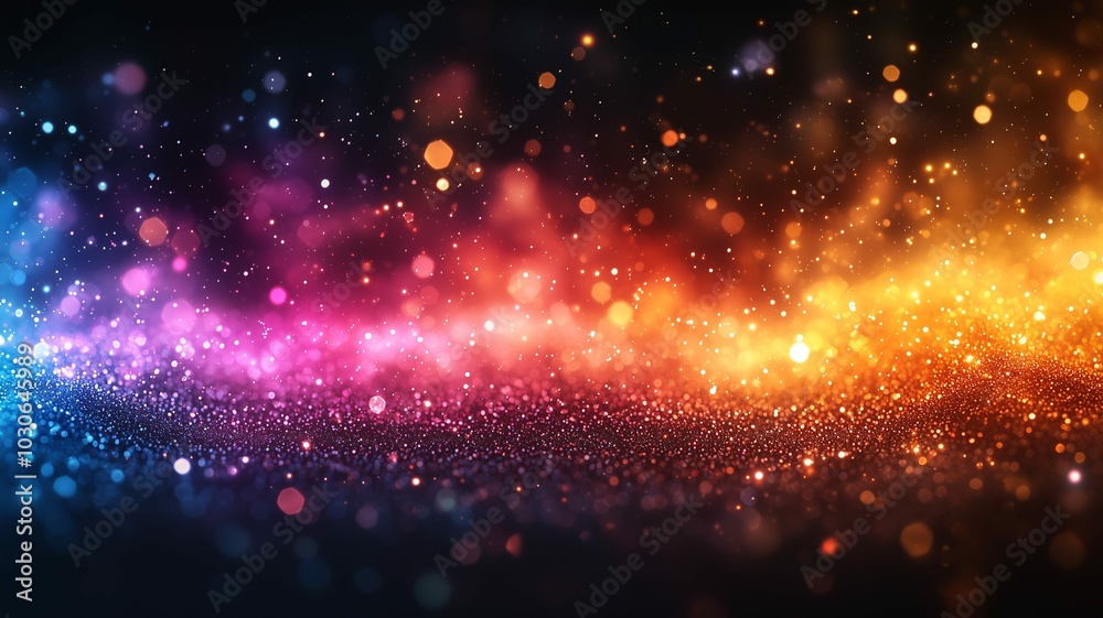 Fototapeta premium 抽象的でキラキラと輝く背景画像