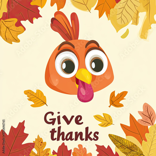 Beautiful Wallpaper with a Turkey Bird Design, Ideal Thanksgiving Poster or Graphic Resource for Creative Project, Ai Generative photo