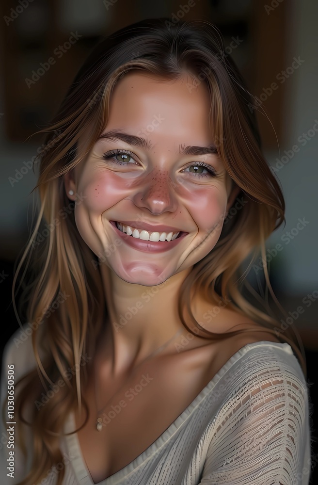 A portrait of a beautiful girl without the beige A portrait of a beautiful girl without the beige
