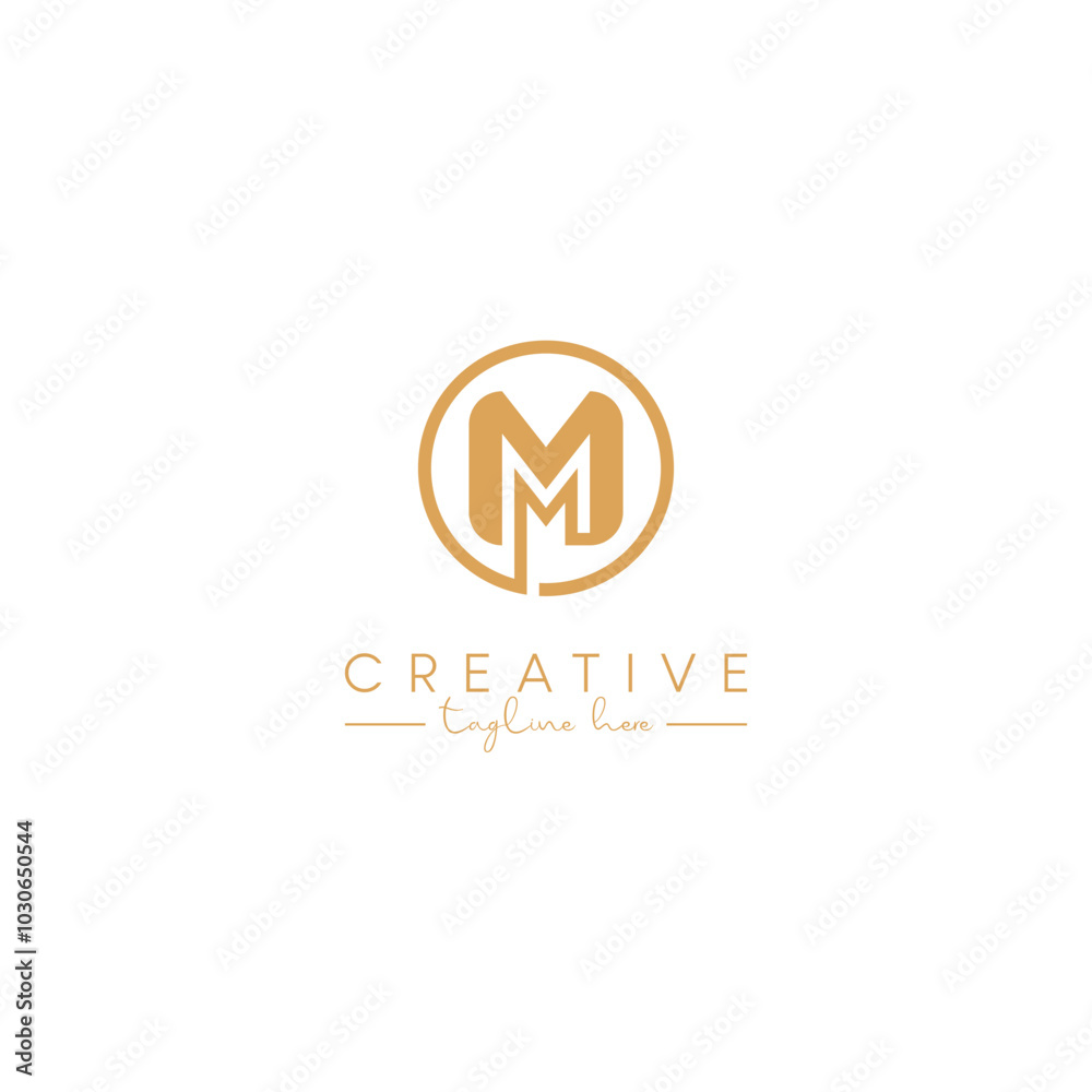 Abstract M Letter Artistic Logo Design. Initial Based Vector Elements. Abstract M Letter Artistic Logo Design. Initial Based Vector Elements.