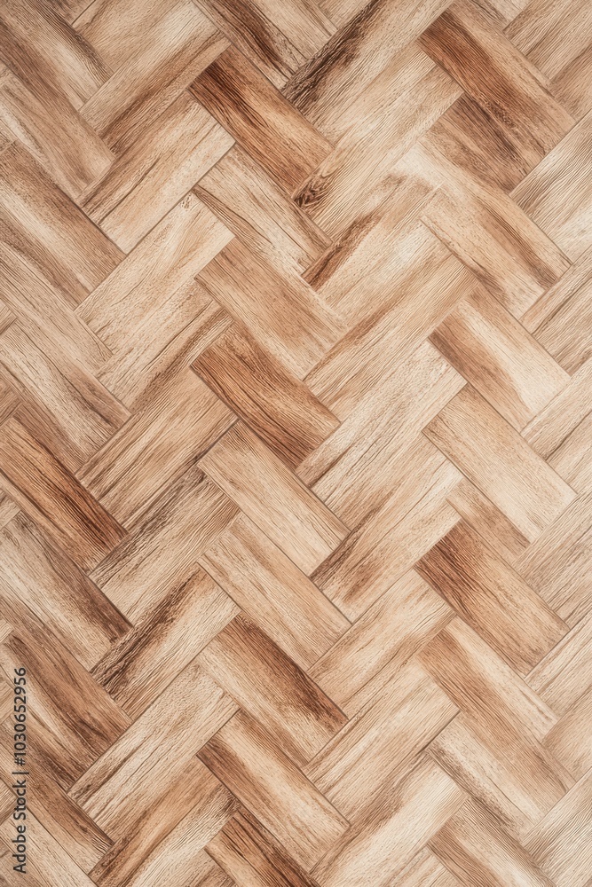 Smooth Wooden Parquet, Top View Smooth Wooden Parquet, Top View