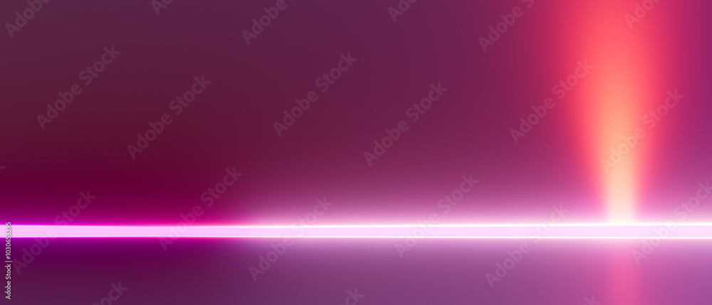 Fototapeta premium 3d render illustration A purple background with a red line in the middle