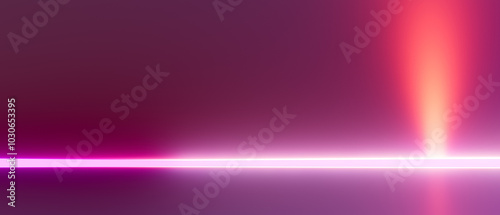 3d render illustration A purple background with a red line in the middle