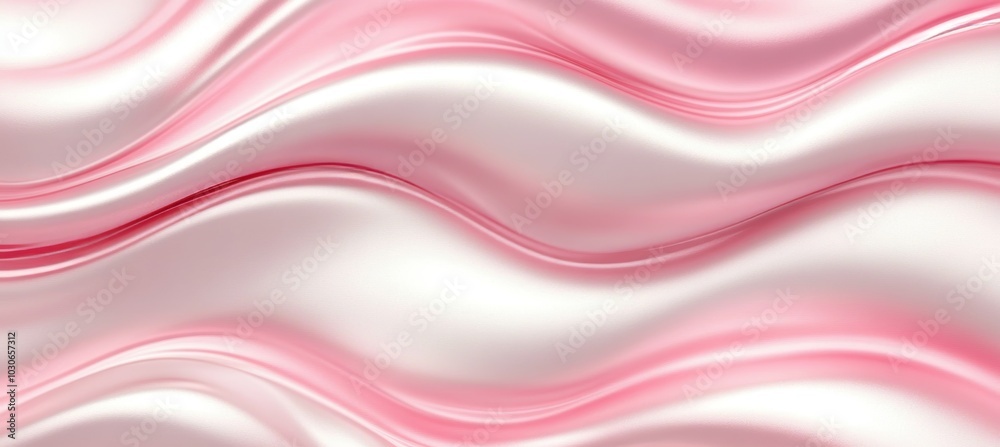 Delicate Pink Satin Fabric With Soft Waves And Creases, Silk Textile Abstract Background Delicate Pink Satin Fabric With Soft Waves And Creases, Silk Textile Abstract Background