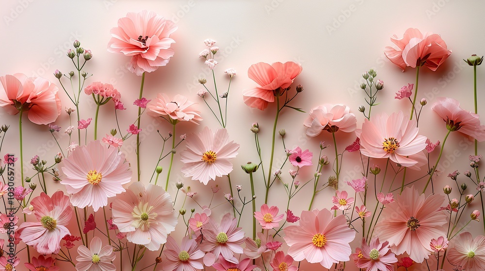 Delicate handmade paper textures adorned with pressed flowers, showcasing nature's beauty in stationery. Abstract backgrounds illustration, minimalism, emphasizing organic elegance. High resolution Delicate handmade paper textures adorned with pressed flowers, showcasing nature's beauty in stationery. Abstract backgrounds illustration, minimalism, emphasizing organic elegance. High resolution
