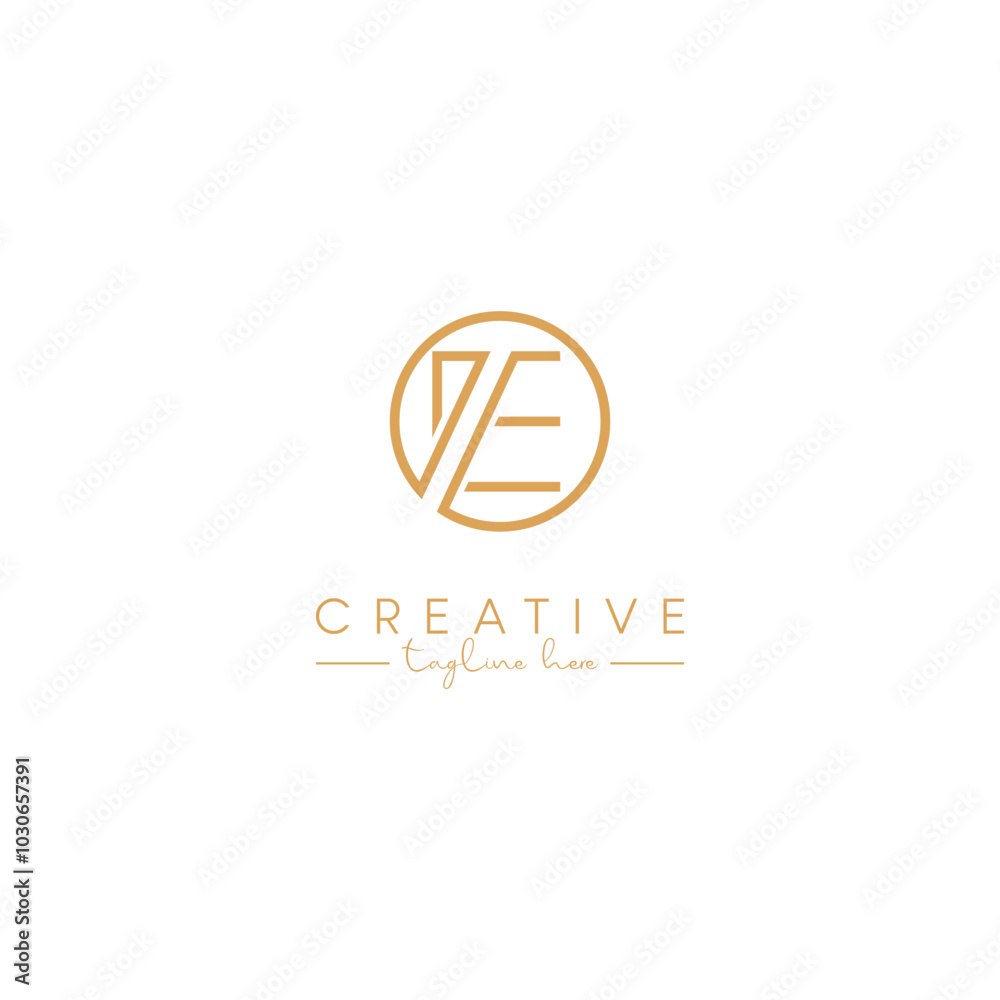 Abstract E Letter Artistic Logo Design. Initial Based Vector Template. Abstract E Letter Artistic Logo Design. Initial Based Vector Template.
