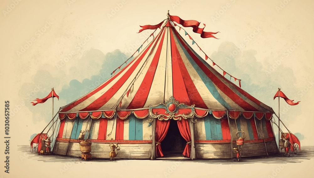 Circus Tent Illustration Circus Tent Illustration