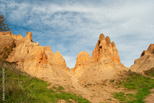 A photo capturing the fascinating natural phenomenon of sand pyramids.