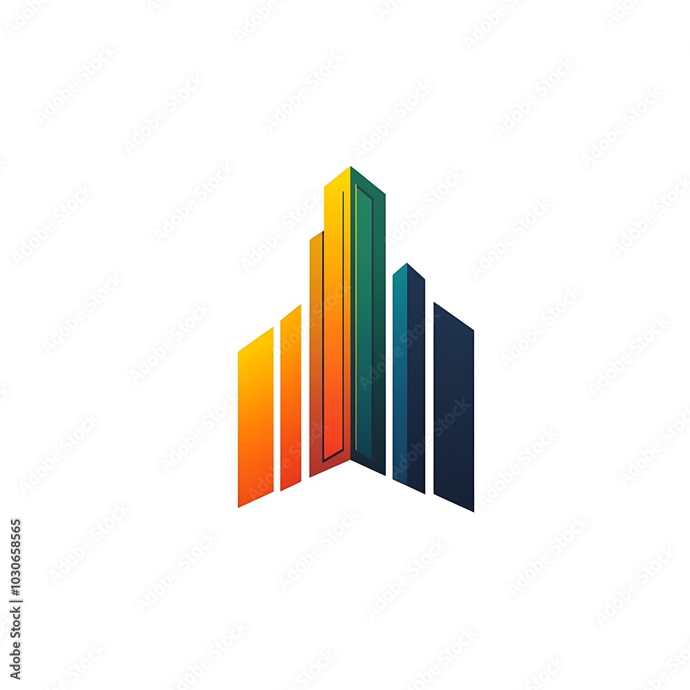 Striking gold architecture logo highlighted by elegant black background design Striking gold architecture logo highlighted by elegant black background design