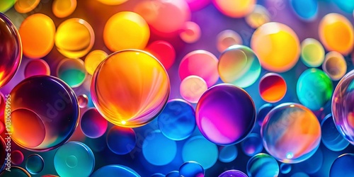 Gradient Abstract Shapes and Circles with Light - Stunning Visuals for Modern Design