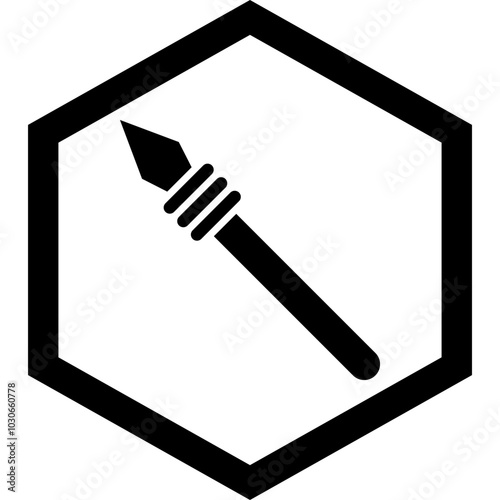 Javelin Spear Icon Design